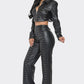 Faux Leather Set