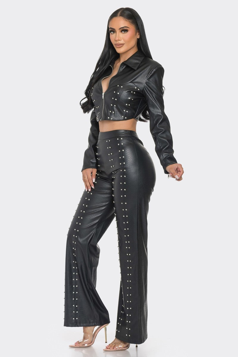 Faux Leather Set