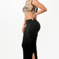 Motocycle Crop Top and Skirt Set