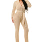 Knit Hooded Jumpsuit