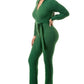 Knit Hooded Jumpsuit