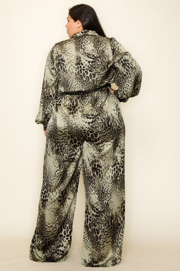 Leopard Palazzo Jumpsuit