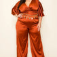 Short Sleeve Smocked Waist Jumpsuit