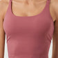 Solid Criss Cross Back Sports Top