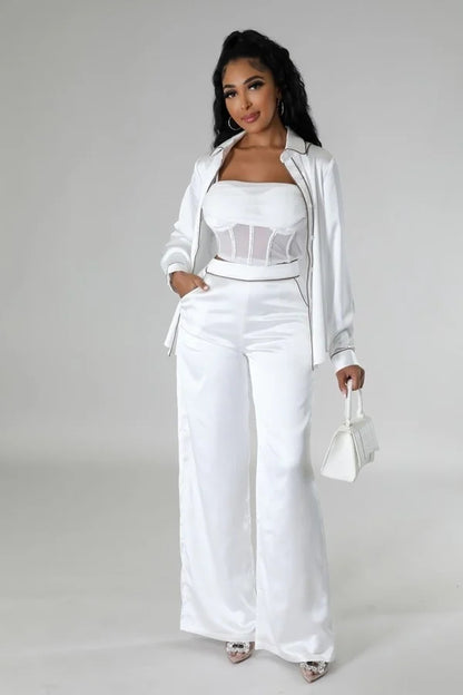 Tunic Top Two Piece Set - Ivory