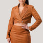 Cropped Blazer Jacket & Mini Skirt 3pcs Set