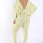 Draped Back Two-Piece Set