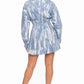 Tie Dye Button Down Mini Dress