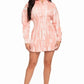 Tie Dye Button Down Mini Dress