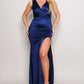 Deep V Low Back Maxi Dress