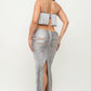 Cutout Fringe Maxi Dress
