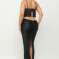 Cutout Fringe Maxi Dress