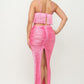 Cutout Fringe Maxi Dress