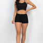 Ribbed Crop Cami Top & Shorts Set