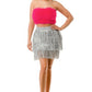 Fringe Metallic Skirt