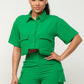 Oversized Pockets Top & Shorts Set