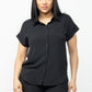 Loose Fit Button Down Top & Shorts Set