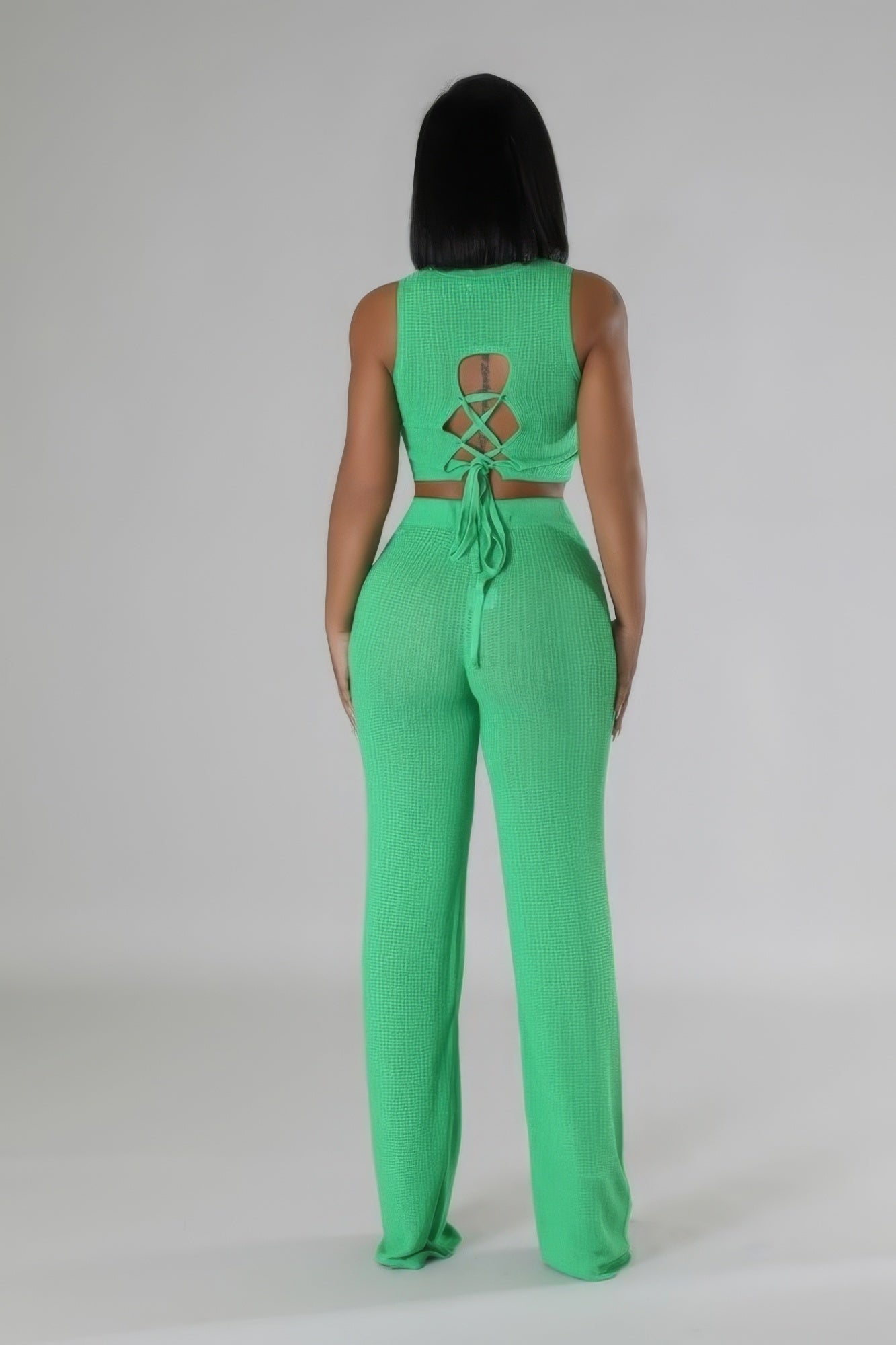 Tie Back Two-Piece Pant Set